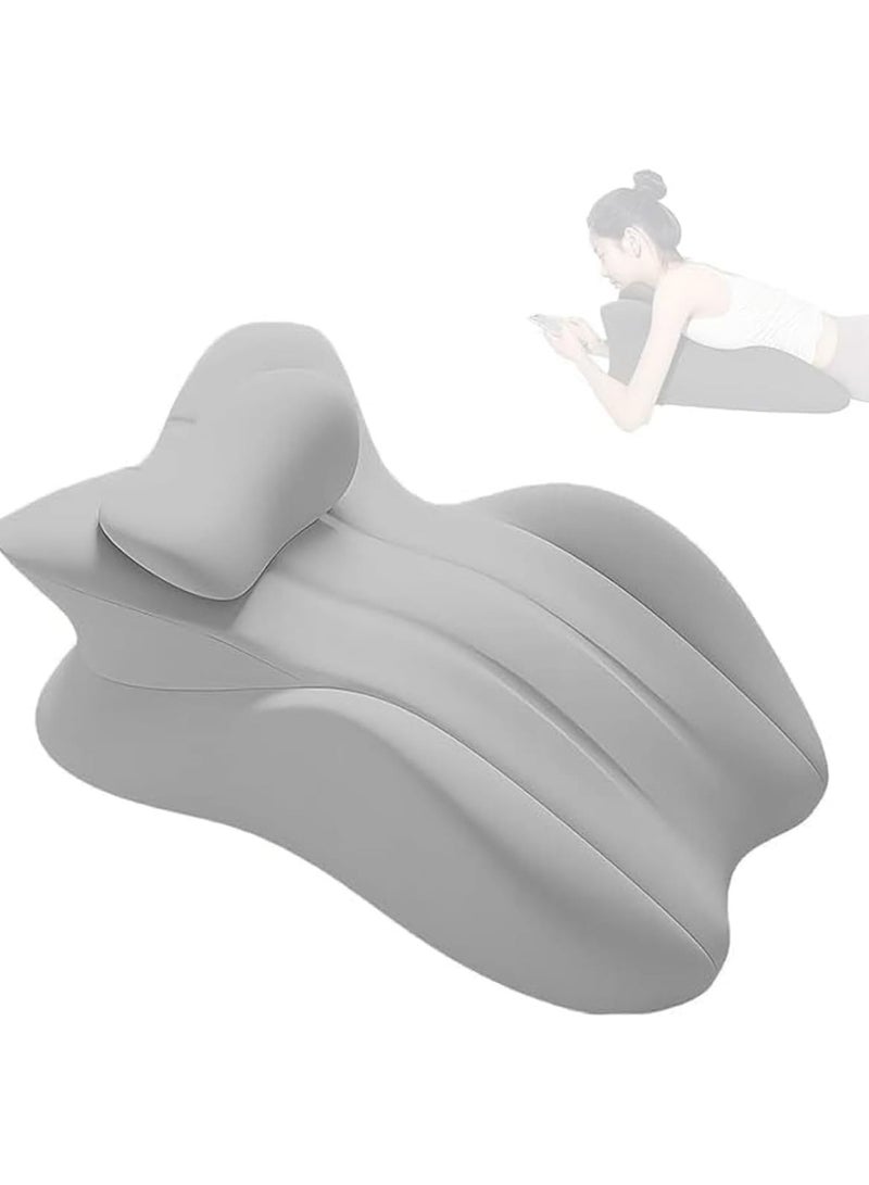 DUNISO Memory Foam Ergonomic Wedge Pillow,Prone Pillow for Sleeping,Bed Pillow for Sitting Up,Reading Pillow in Bed,with Removable Cover,Anti Slip, Comfortable and Durable,for Sitting Up, Back, Neck, and Leg Pain Relief - Image 1